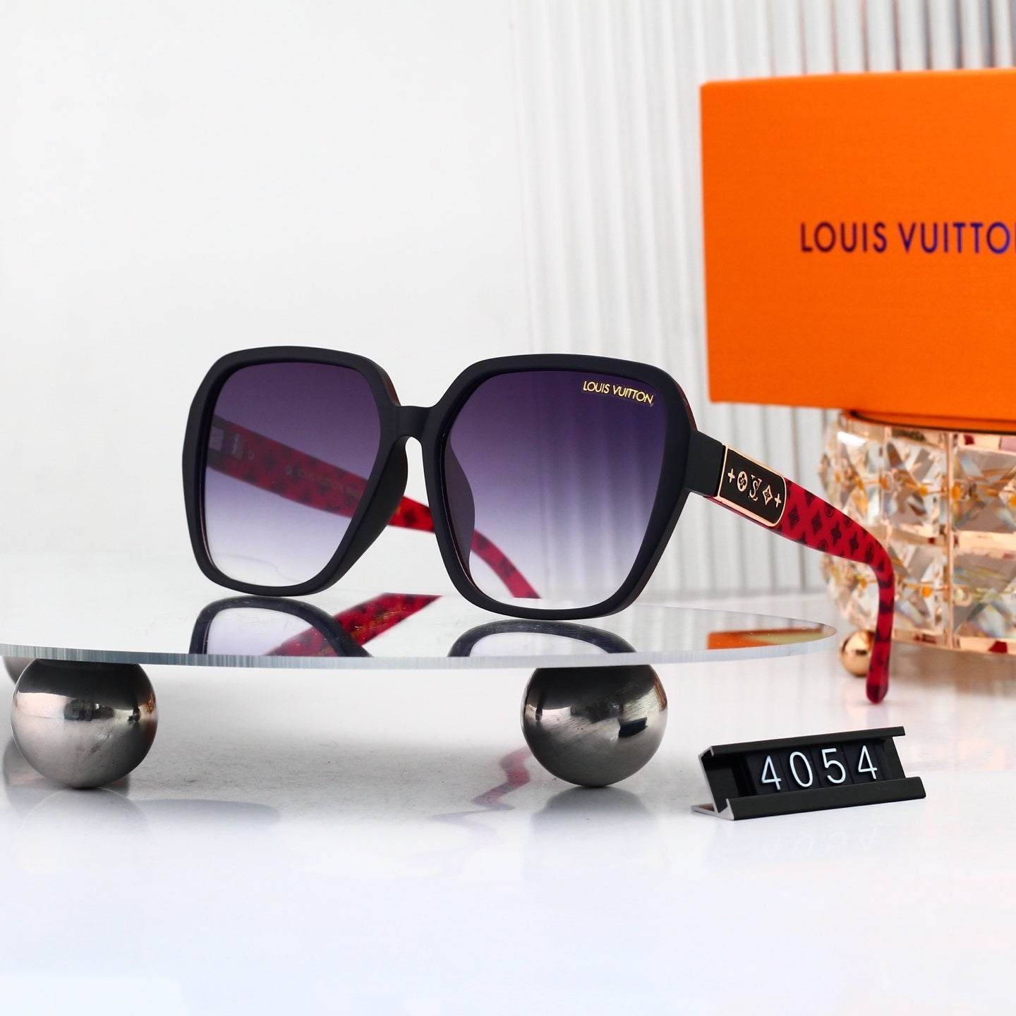Louis vuitton Monogram Temples Oversized Sunglasses 4054