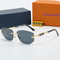 Louis vuitton Rimless Polygon Sunglasses with Monogram Details  68089