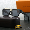 Louis vuitton Geometric Triangle Detail Oversized Square Sunglasses (Model 1984)