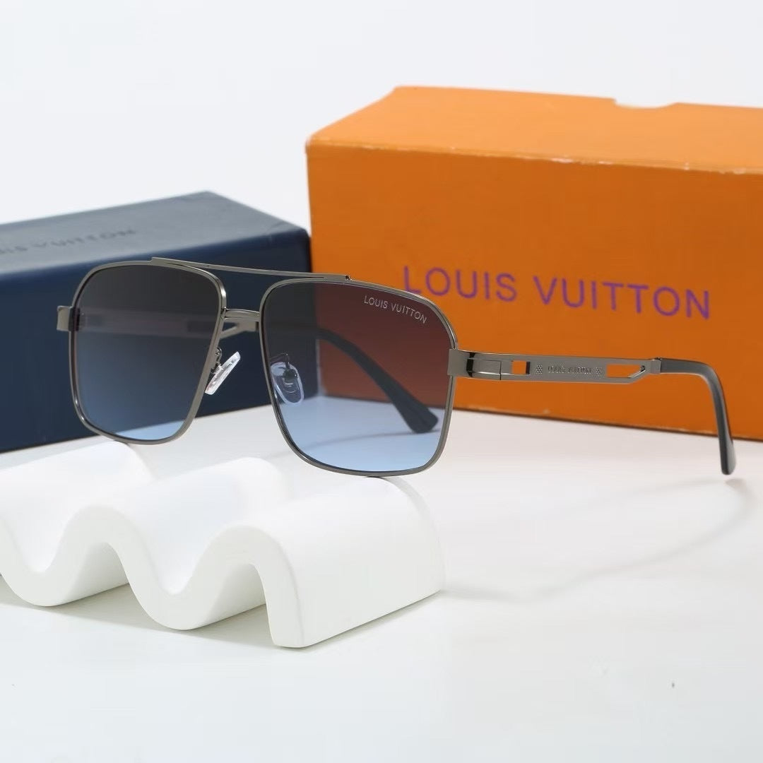 Louis vuitton Double Bridge Metal Square Sunglasses