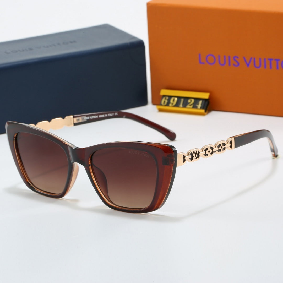 Louis vuitton Cat Eye Sunglasses with Metal Chain Detail (Model 69124)
