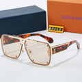 Louis vuitton Metal Oversized Frame Sunglasses with Side Metal Logo 6A015