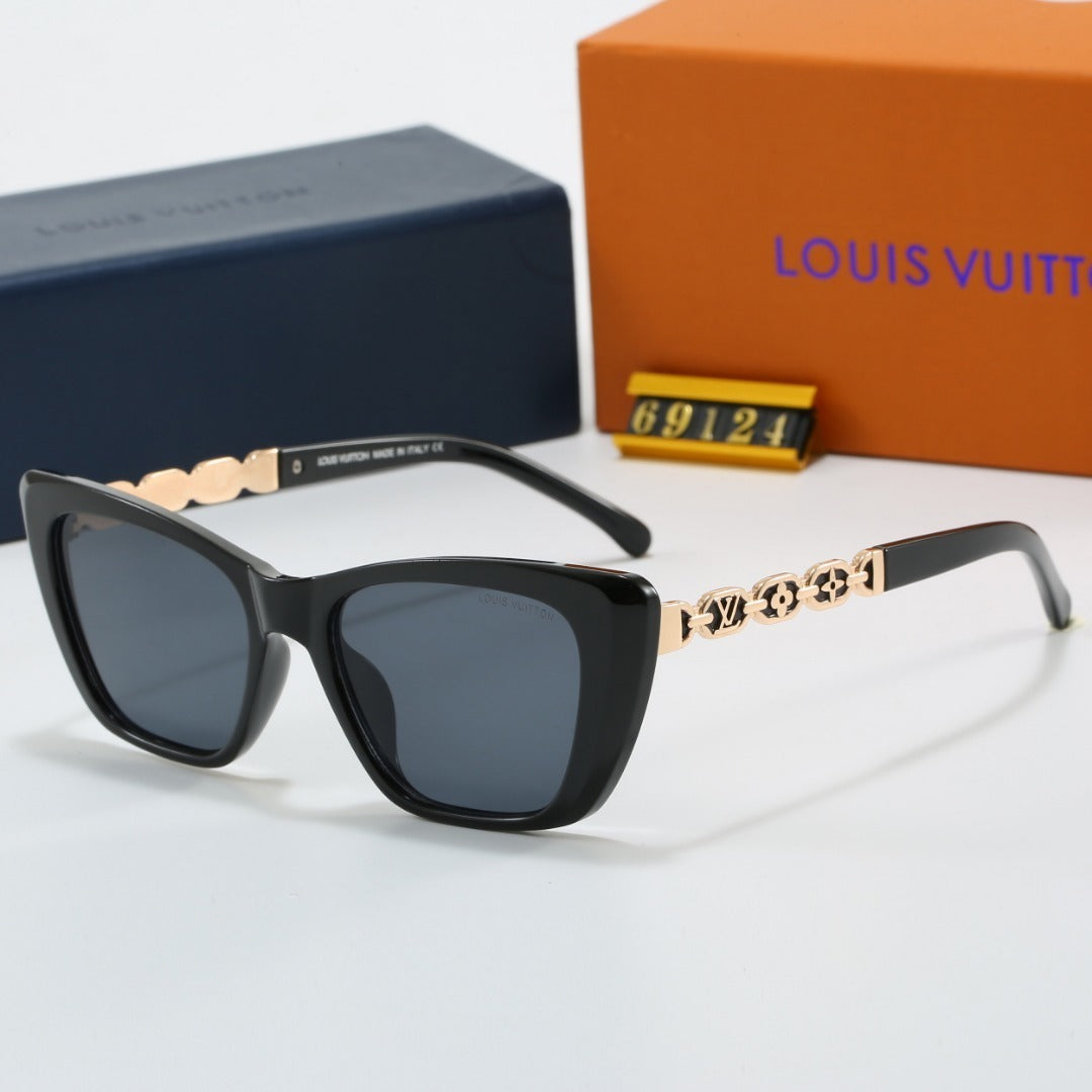 Louis vuitton Cat Eye Sunglasses with Metal Chain Detail (Model 69124)
