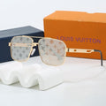 Louis vuitton Double Bridge Metal Square Sunglasses