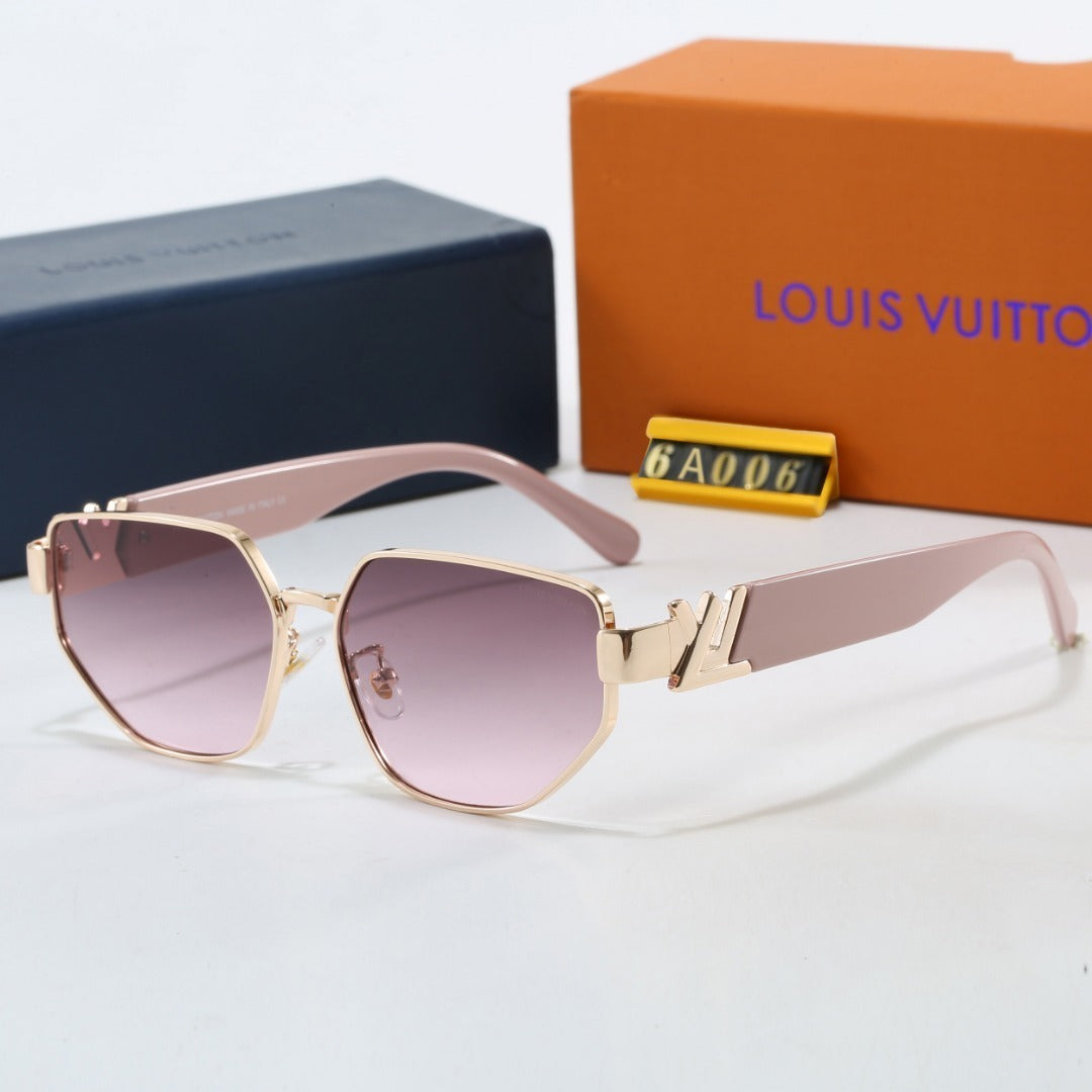 Louis vuitton V-Logo Metal Square Sunglasses (Model 6A006)