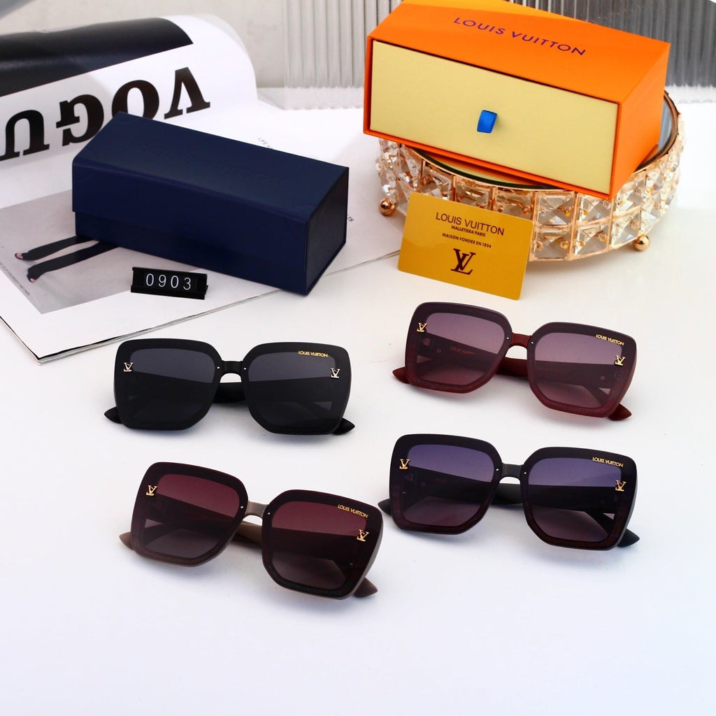 Louis vuitton Sunglasses with Diamond-Embedded Temples 0903