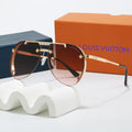 Louis vuitton Metal Double Bridge Aviator Sunglasses with Monogram Details