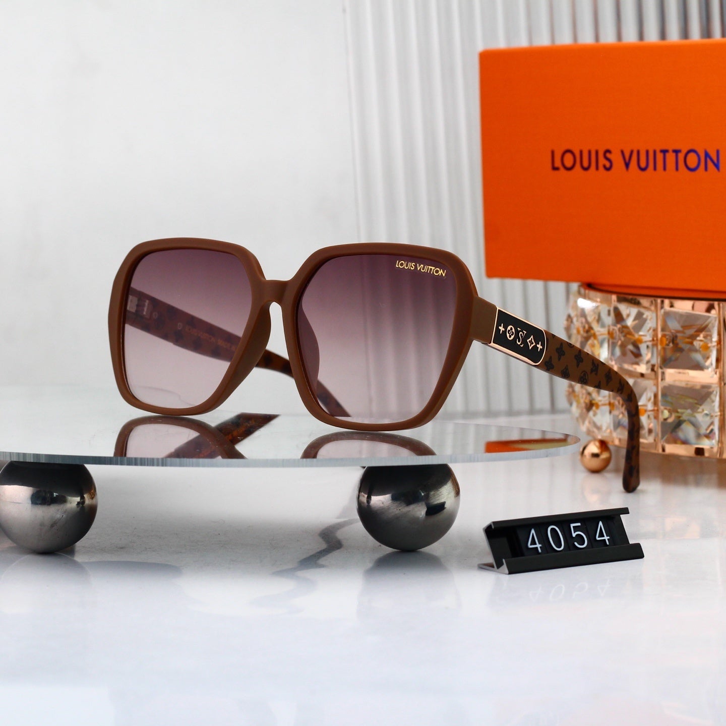 Louis vuitton Monogram Temples Oversized Sunglasses 4054