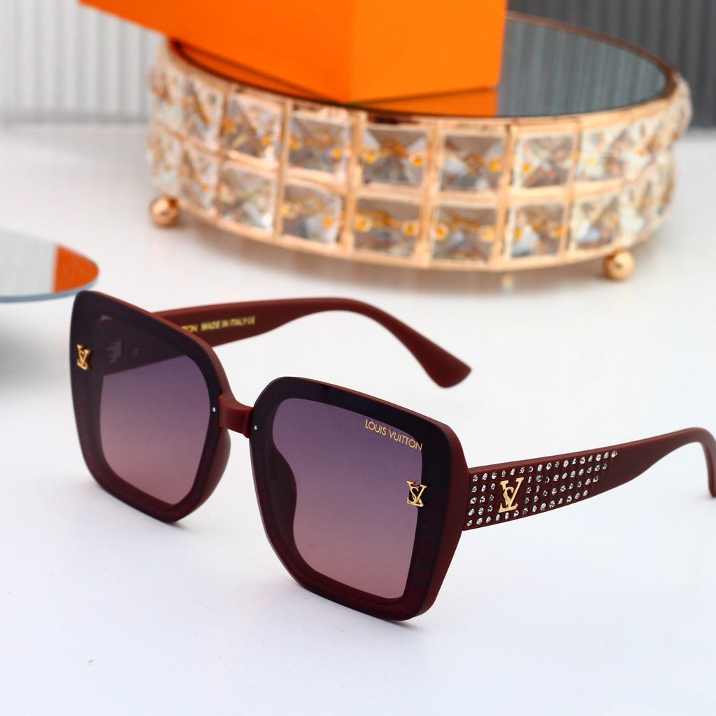Louis vuitton Sunglasses with Diamond-Embedded Temples 0903