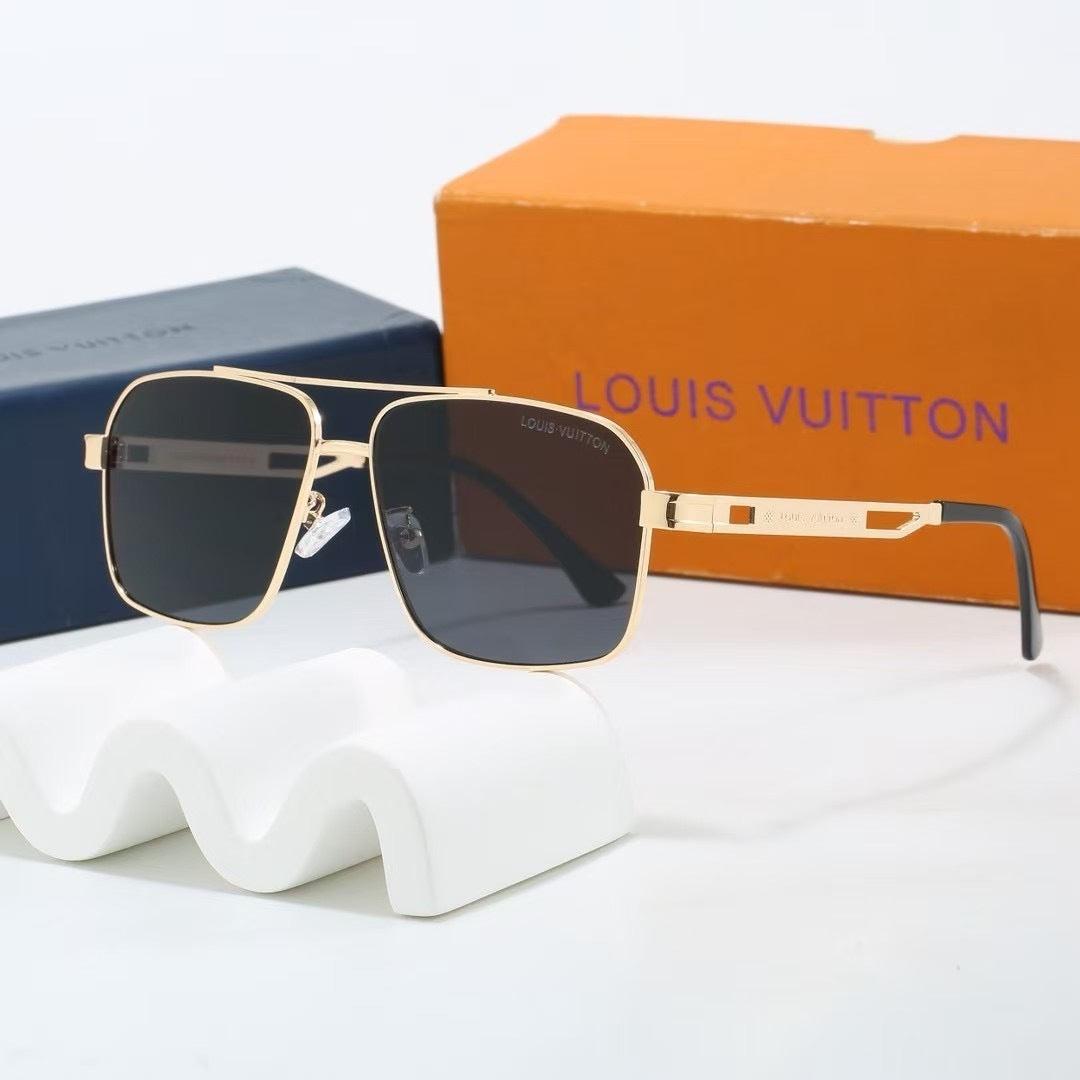 Louis vuitton Double Bridge Metal Square Sunglasses