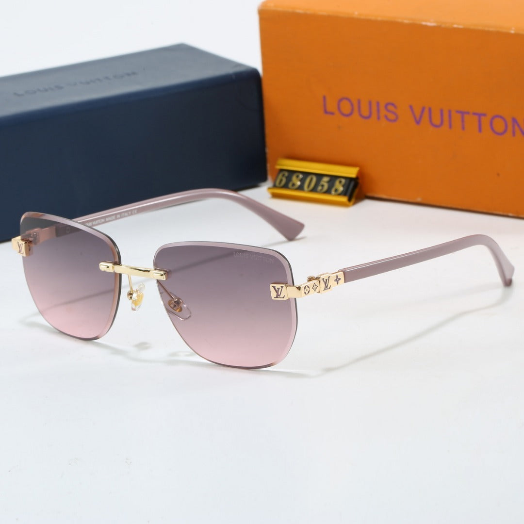 Louis vuitton Metal Plaque Rimless Sunglasses