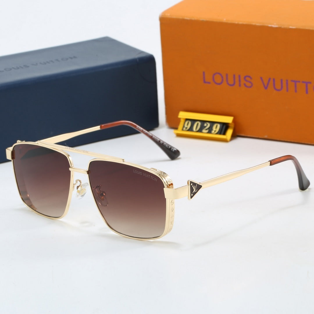 Louis vuitton Double Bridge Metal Square Sunglasses