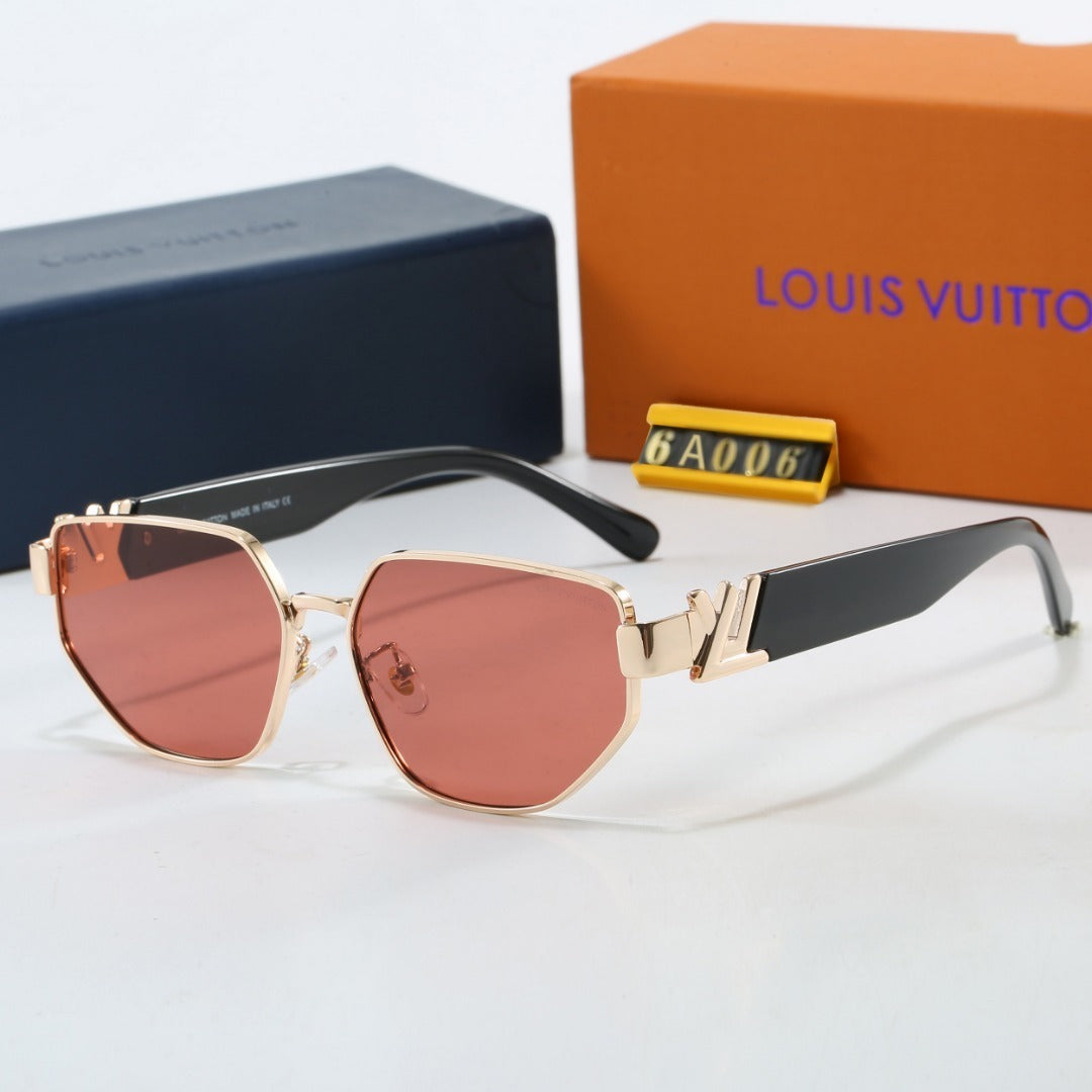 Louis vuitton V-Logo Metal Square Sunglasses (Model 6A006)