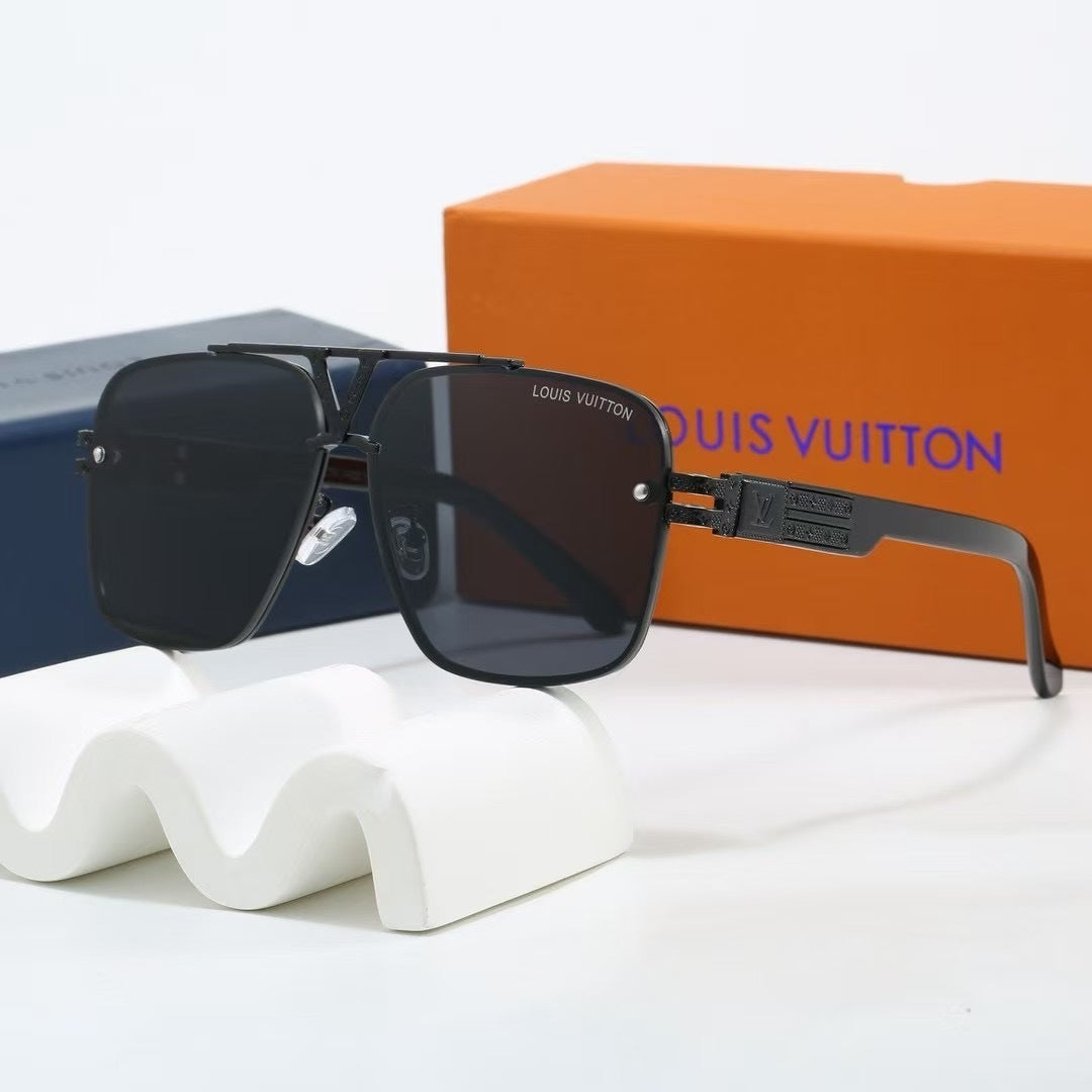 Louis vuitton V-Logo Double Bridge Aviator Sunglasses