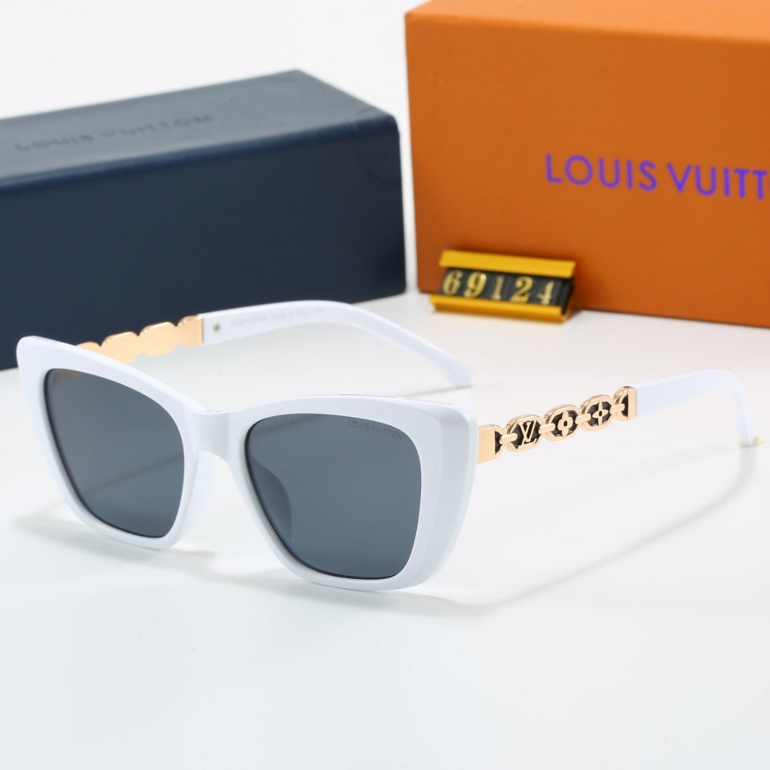 Louis vuitton Cat Eye Sunglasses with Metal Chain Detail (Model 69124)