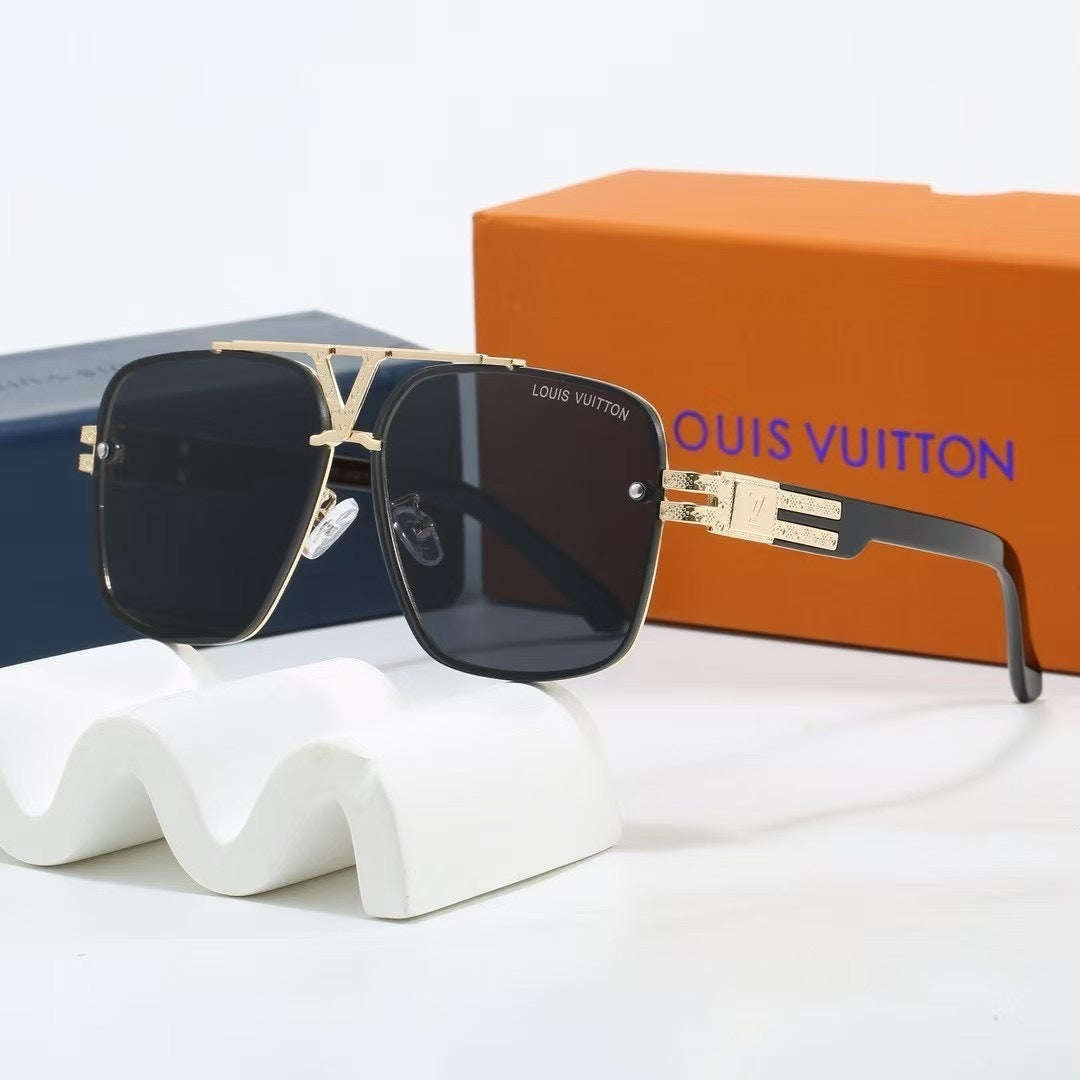 Louis vuitton V-Logo Double Bridge Aviator Sunglasses