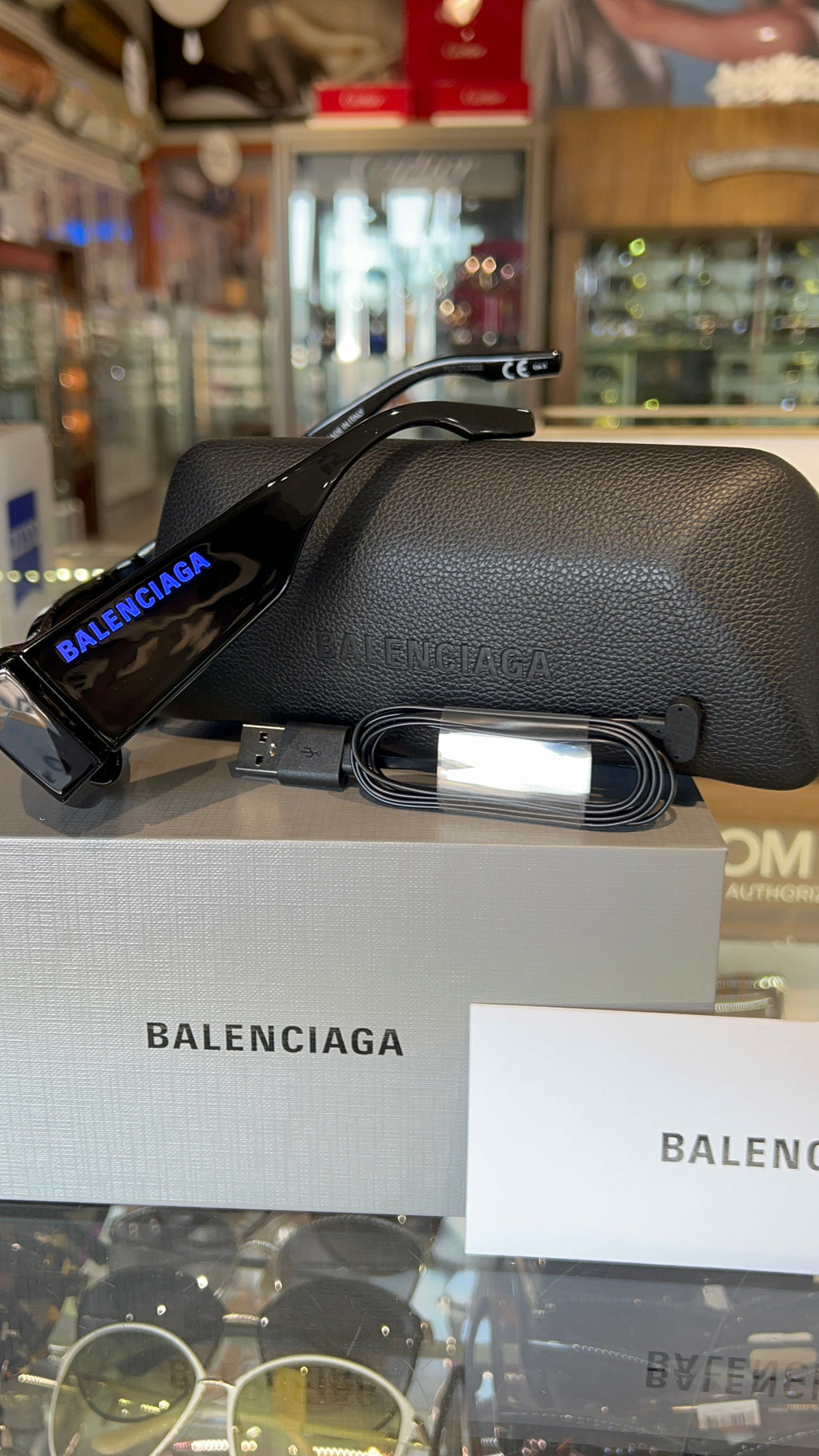 Balenciaga - BB0100S LED Sunglasses (001)