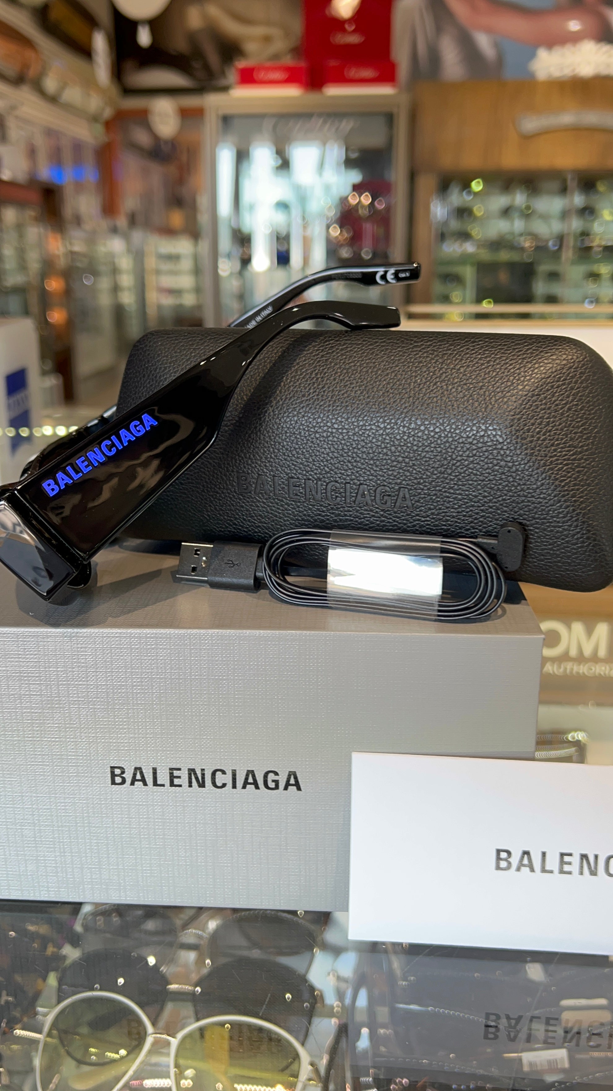 Balenciaga - BB0100S LED Sunglasses (001)