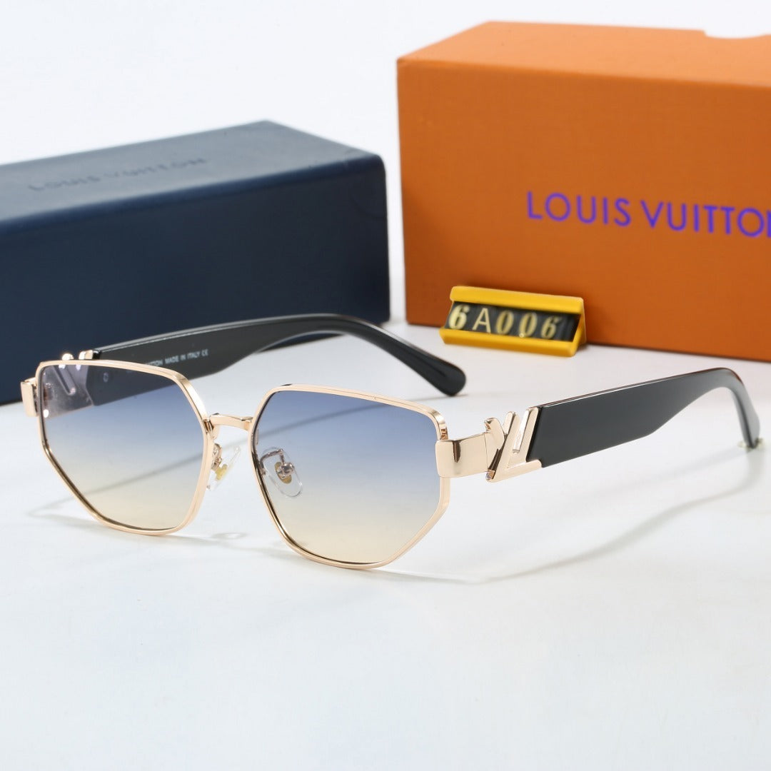 Louis vuitton V-Logo Metal Square Sunglasses (Model 6A006)