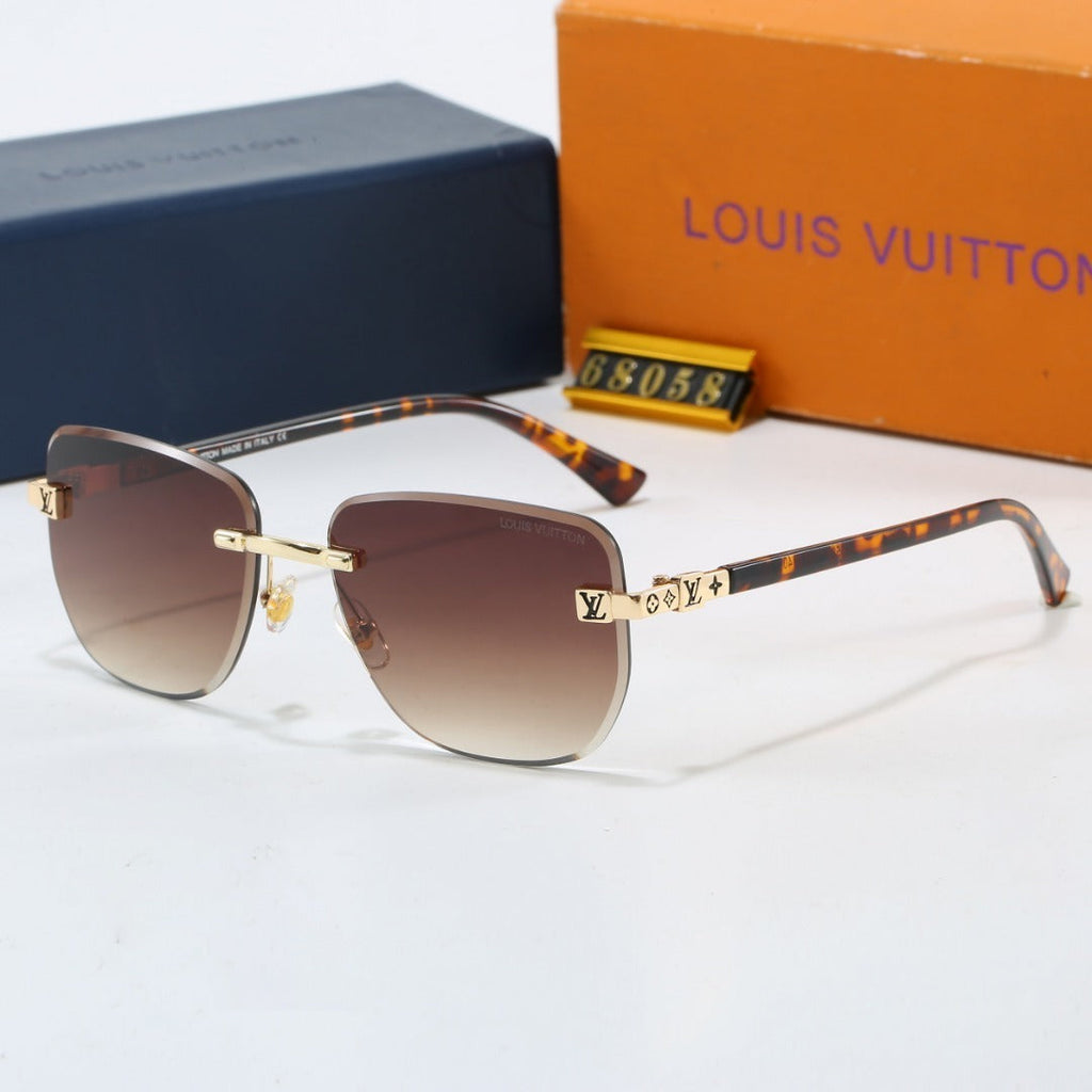 Louis vuitton Metal Plaque Rimless Sunglasses