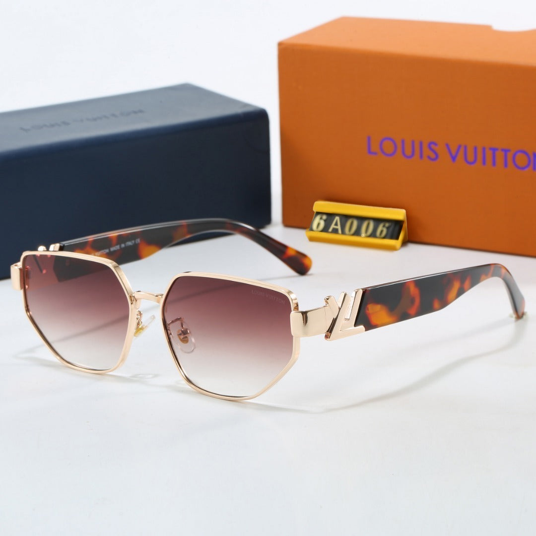 Louis vuitton V-Logo Metal Square Sunglasses (Model 6A006)
