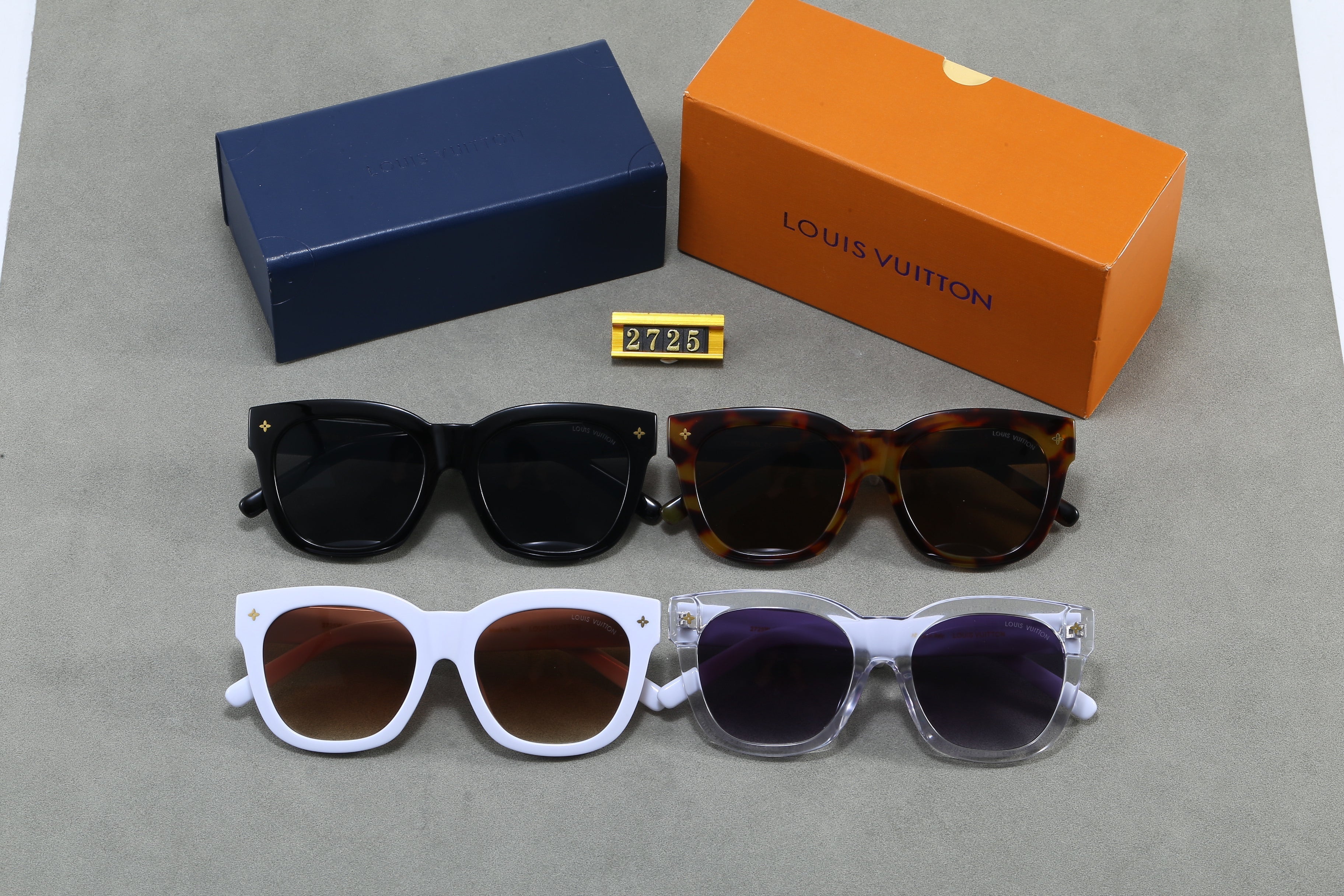 Louis vuitton New European and American style thick-rimmed high-end sunglasses 2725