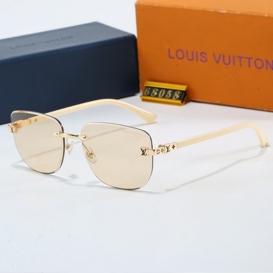 Louis vuitton Metal Plaque Rimless Sunglasses