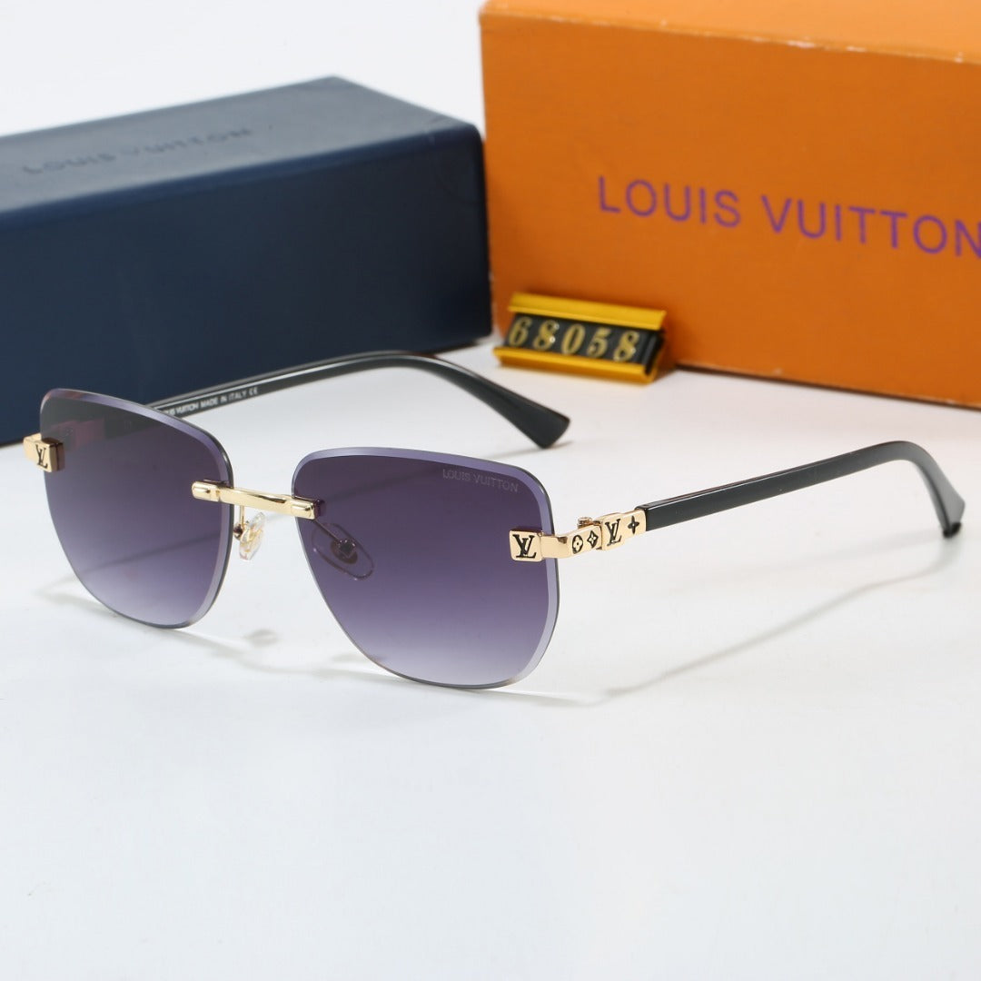 Louis vuitton Metal Plaque Rimless Sunglasses