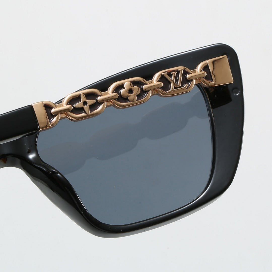 Louis vuitton Cat Eye Sunglasses with Metal Chain Detail (Model 69124)