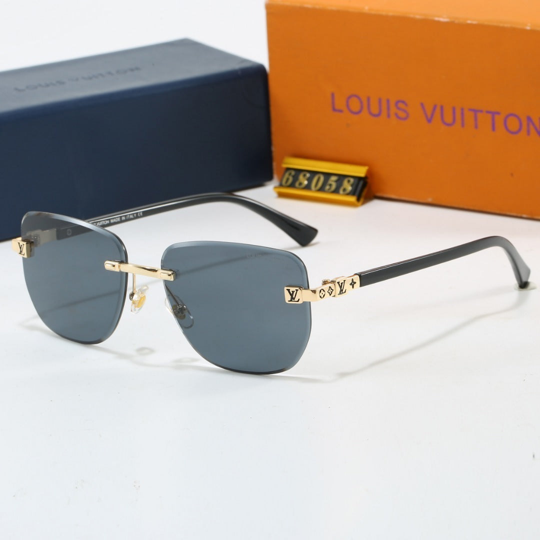 Louis vuitton Metal Plaque Rimless Sunglasses