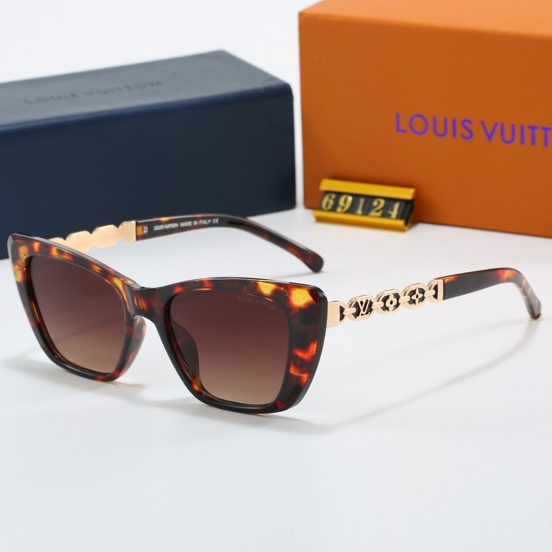 Louis vuitton Cat Eye Sunglasses with Metal Chain Detail (Model 69124)