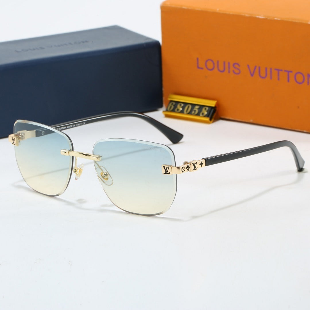 Louis vuitton Metal Plaque Rimless Sunglasses
