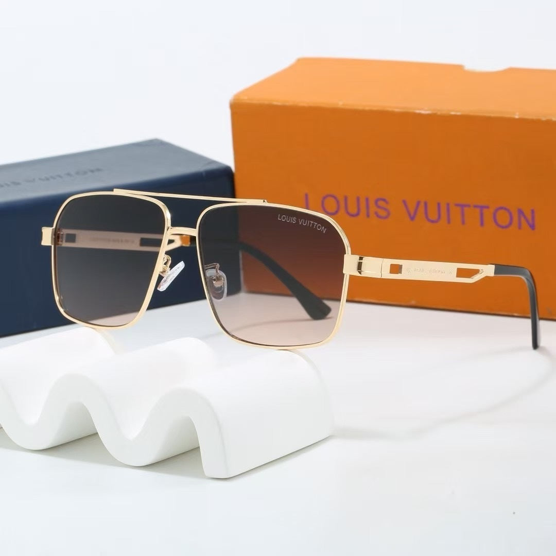 Louis vuitton Double Bridge Metal Square Sunglasses