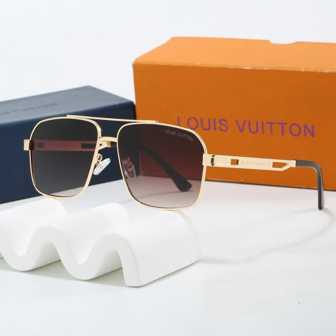 Louis vuitton Double Bridge Metal Square Sunglasses